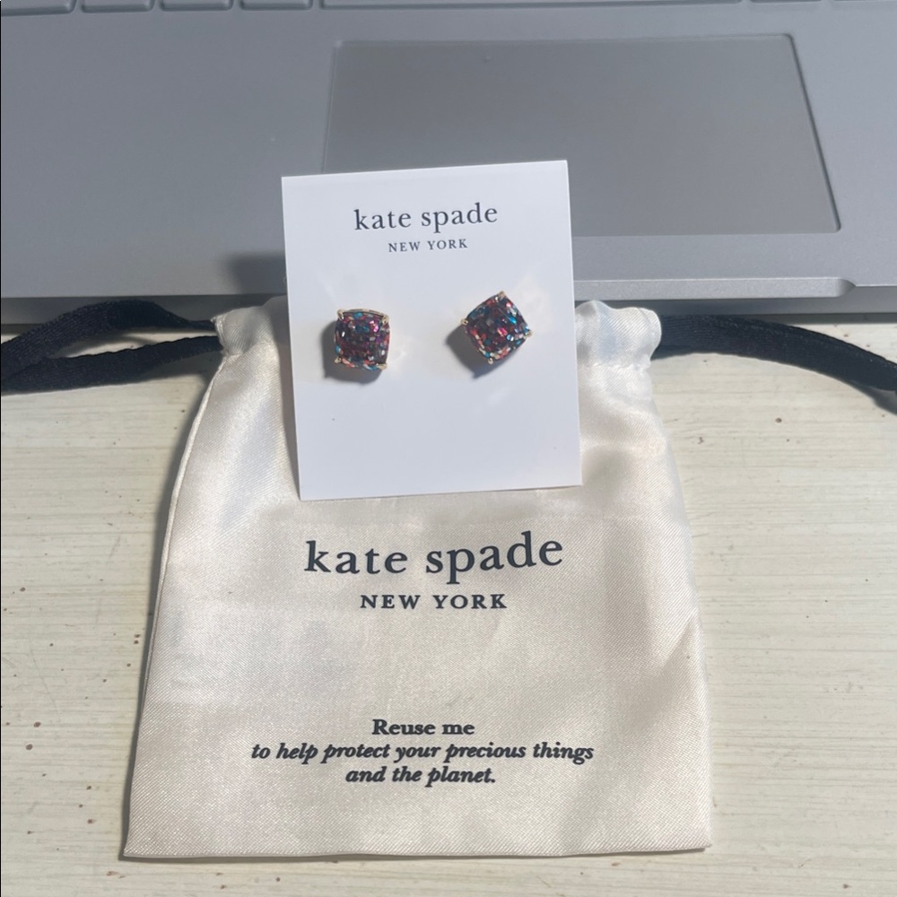 Kate Spade Multicolor Glitter Earrings